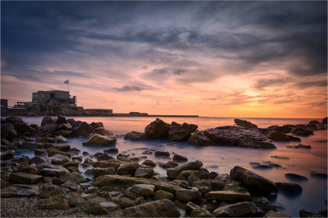 Sunset at Caesarea Harbor Beach II