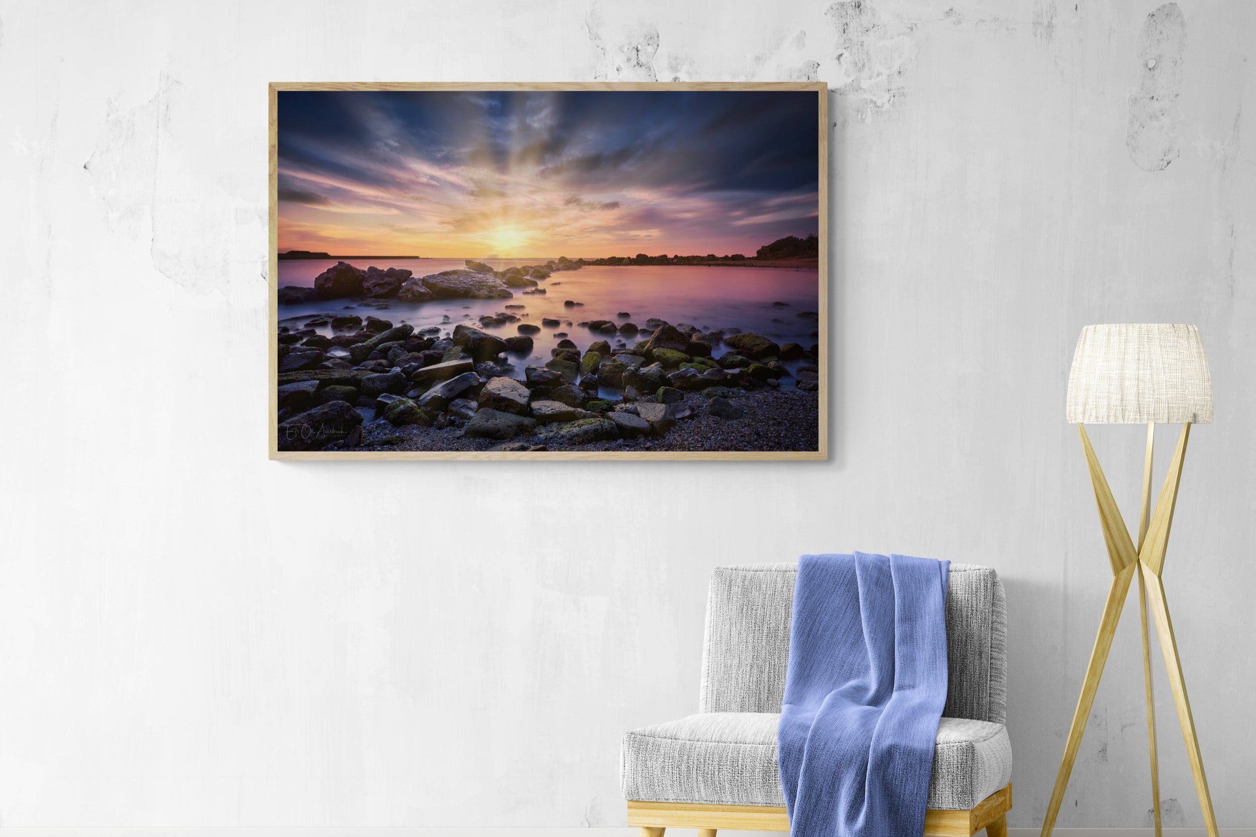 Sunset at Caesarea Harbor Beach I