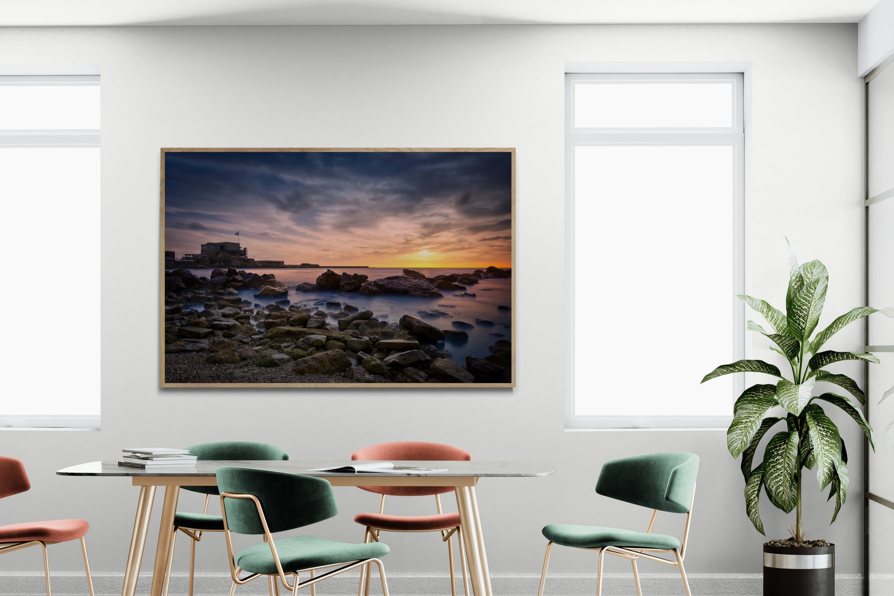 Sunset at Caesarea Harbor Beach II